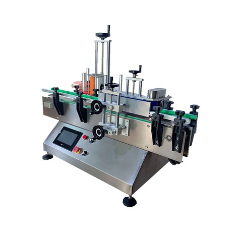 מכונת תיוג יוקרתית שטוחה מרובעת בקבוק עגול / מדבקת תיוג אריזה מילוי מכונת מכסת מכסת מכסה יצרן 